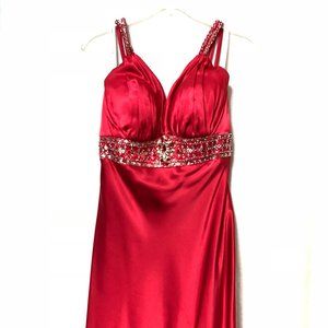 Elegant Red Prom or Ball Dress